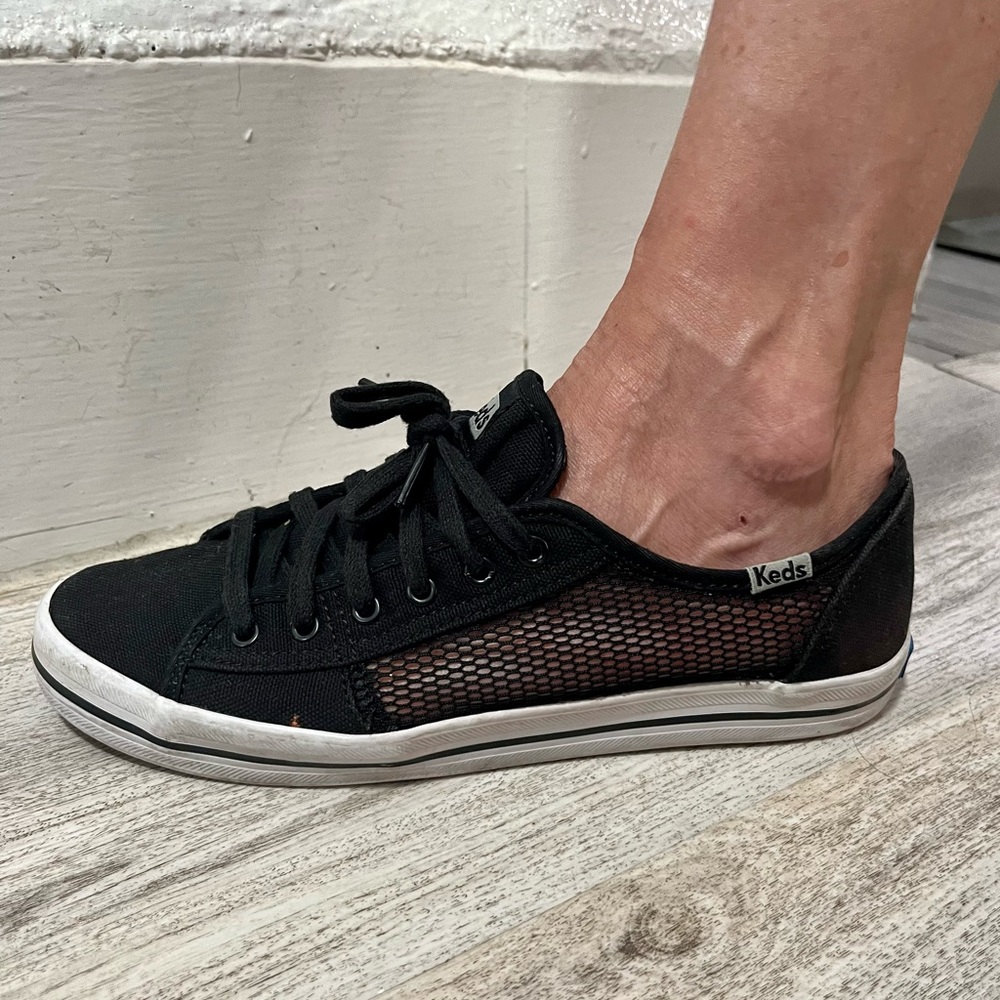 Black Keds Kickstart Mesh Sneakers
